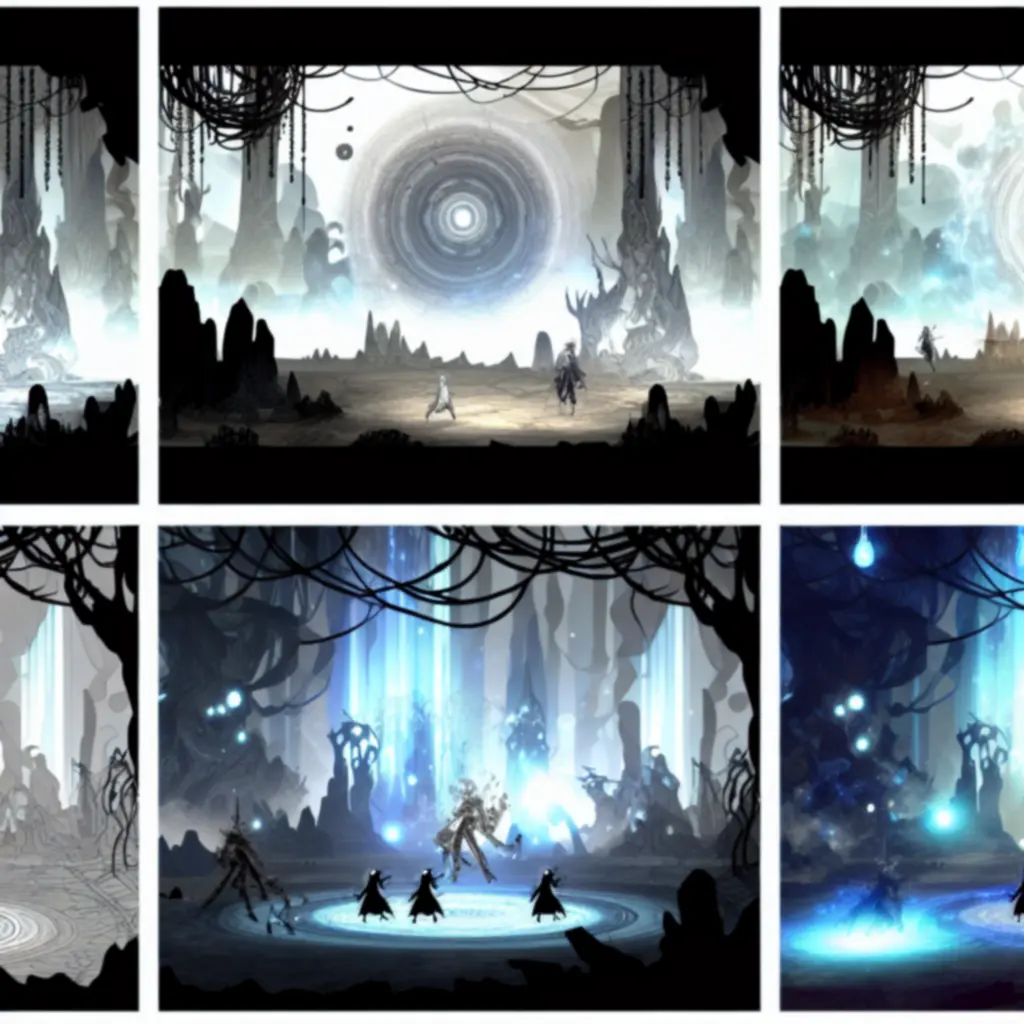 Ręcznie rysowany, mroczno-fantastyczny styl wizualny w Towaga: Among Shadows